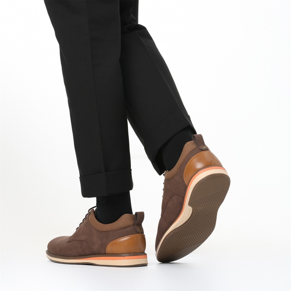Men's Non-Slip Casual Oxford Shoes - BROWN - 7